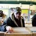 Chelsea resident Rod Branham thumbs through the record selection at Underground Sounds on Saturday, April 20.  He had been waiting outside since 6:30 a.m. AnnArbor.com I Daniel Brenner